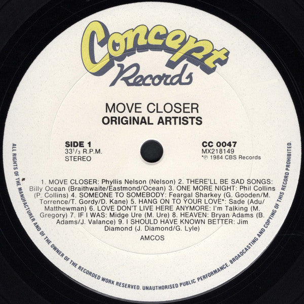 Various – Move Closer LP vinyl record, image 3 of 4