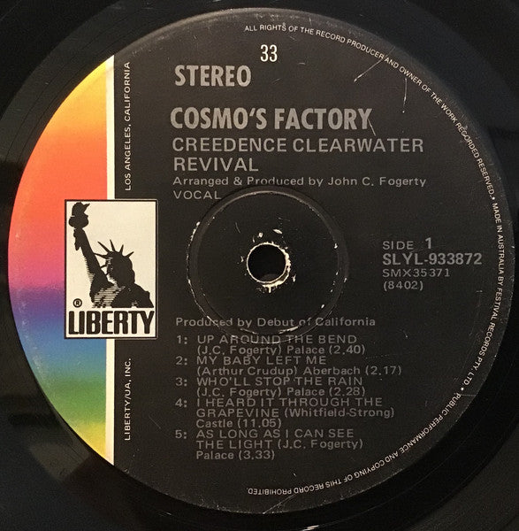 Creedence Clearwater Revival – Cosmo's Factory LP vinyl record, image 3 of 4