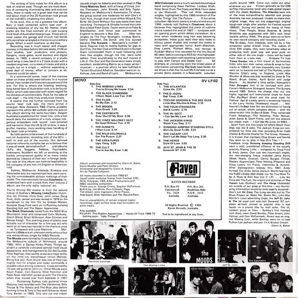 Various – Ugly Things (Australian Rock Archives Vol. 1) LP vinyl record, image 2 of 5