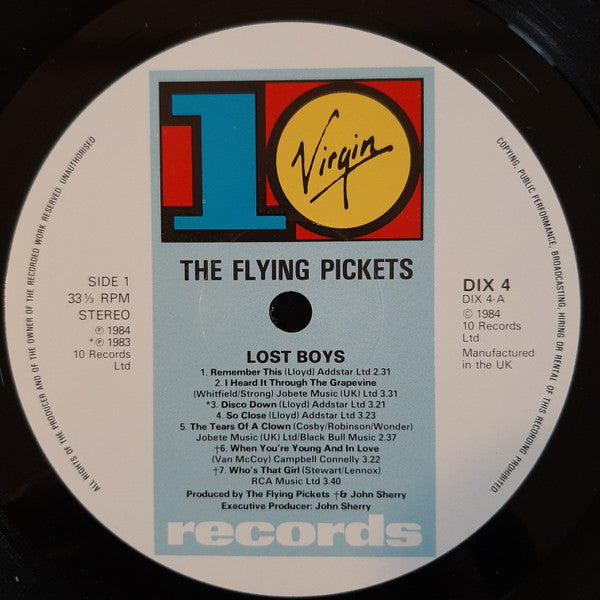 The Flying Pickets – Lost Boys LP vinyl record, image 4 of 8