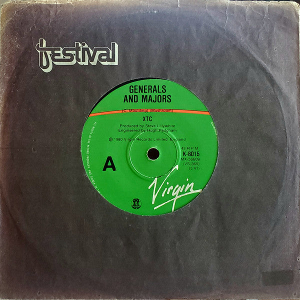 XTC – Generals And Majors 7" vinyl record, image 3 of 4