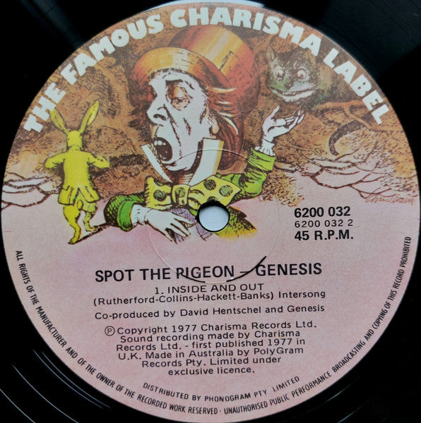 Genesis – Spot The Pigeon 12" vinyl record, image 4 of 4