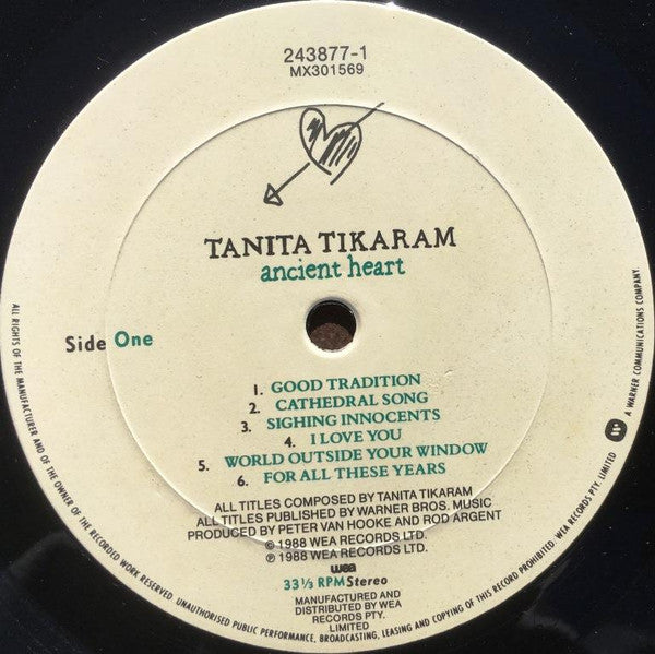 Tanita Tikaram – Ancient Heart LP vinyl record, image 3 of 6