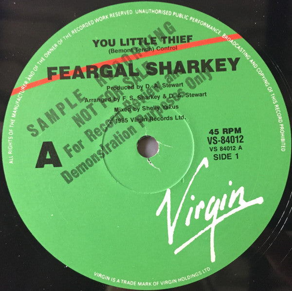 Feargal Sharkey – You Little Thief 12" vinyl record, image 3 of 4