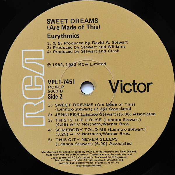 Eurythmics – Sweet Dreams (Are Made Of This) LP vinyl record, image 5 of 7