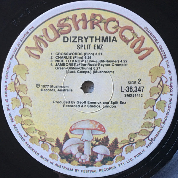 Split Enz – Dizrythmia LP vinyl record, image 4 of 6