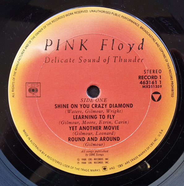 Pink Floyd – Delicate Sound Of Thunder (2xLP) LP vinyl record, image 5 of 10