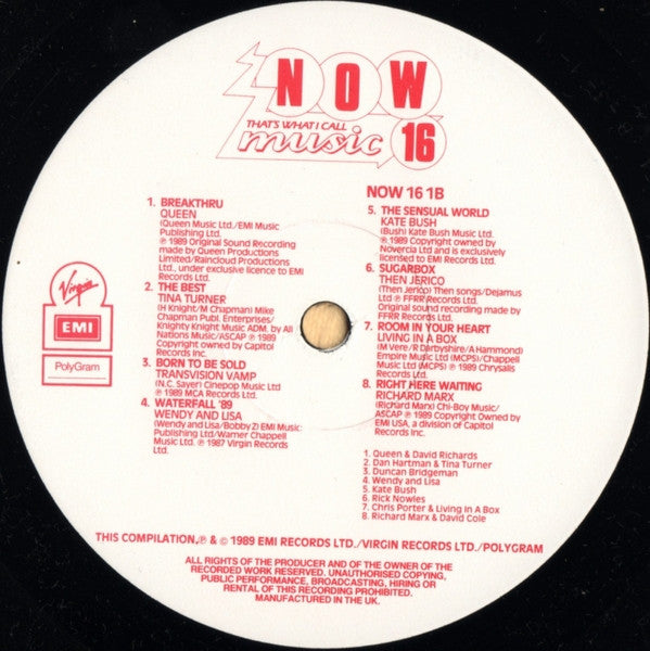 Various – Now That's What I Call Music 16 (2xLP) LP vinyl record, image 4 of 6