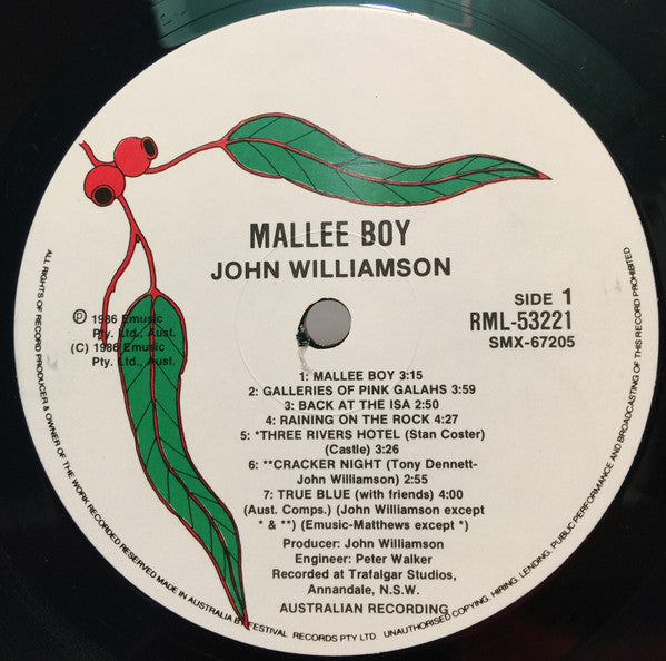 John Williamson – Mallee Boy LP vinyl record, image 5 of 10