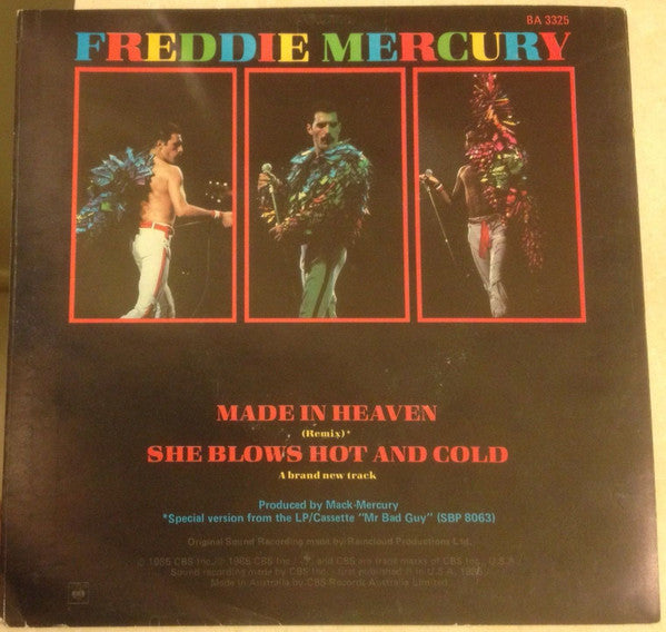 Freddie Mercury – Made In Heaven 7" vinyl record, image 2 of 4