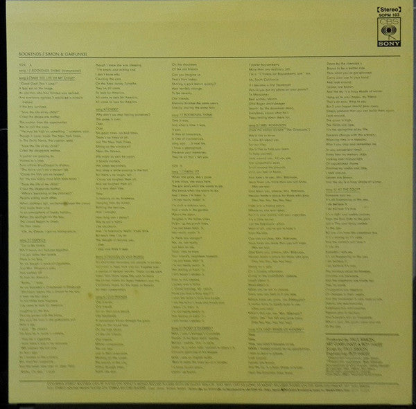 Simon & Garfunkel – Bookends LP vinyl record, image 3 of 8