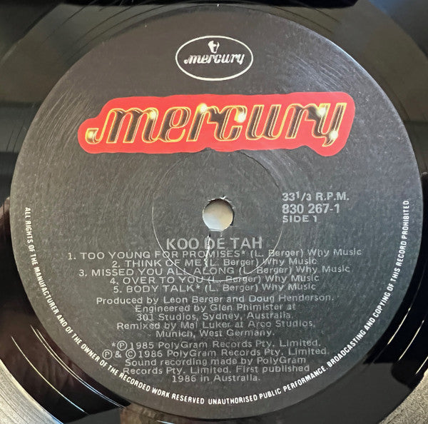 Koo Dé Tah – Koo Dé Tah LP vinyl record, image 3 of 6