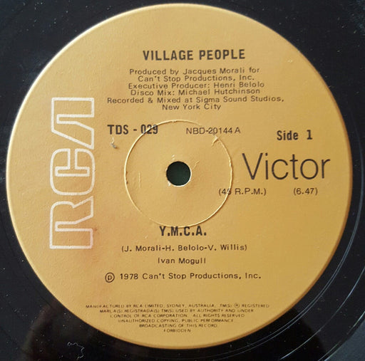 Village People – Y.M.C.A. LP vinyl record, image 1 of 3