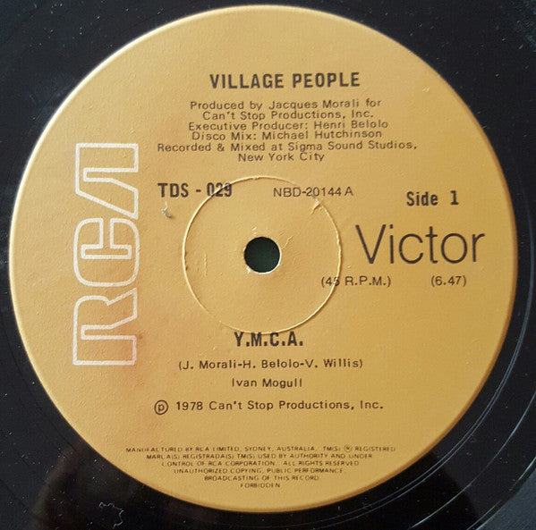 Village People – Y.M.C.A. LP vinyl record, image 1 of 3