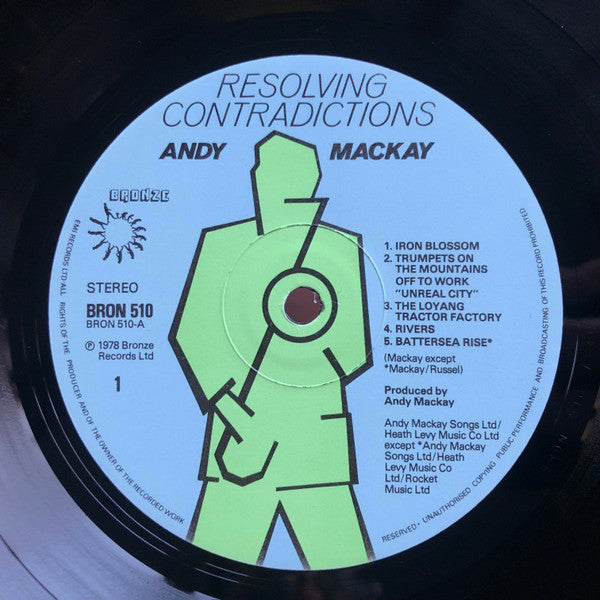Andy Mackay – Resolving Contradictions LP vinyl record, image 3 of 6