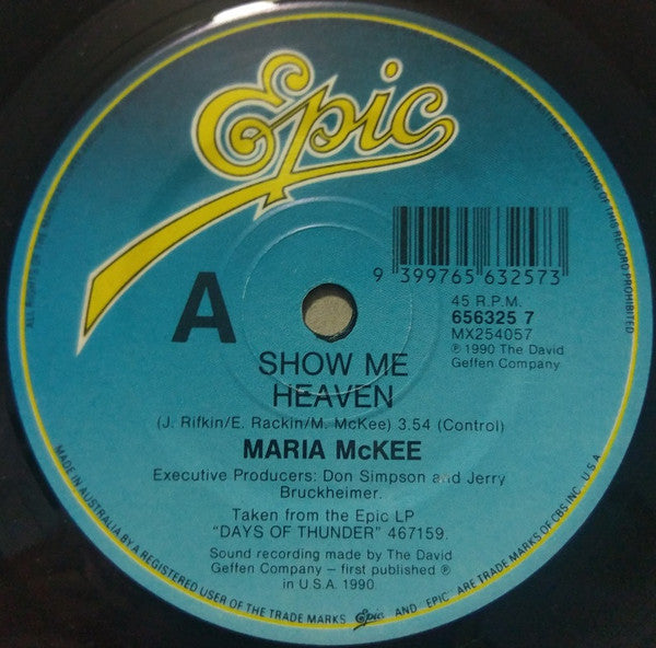 Maria McKee – Show Me Heaven 7" vinyl record, image 3 of 4