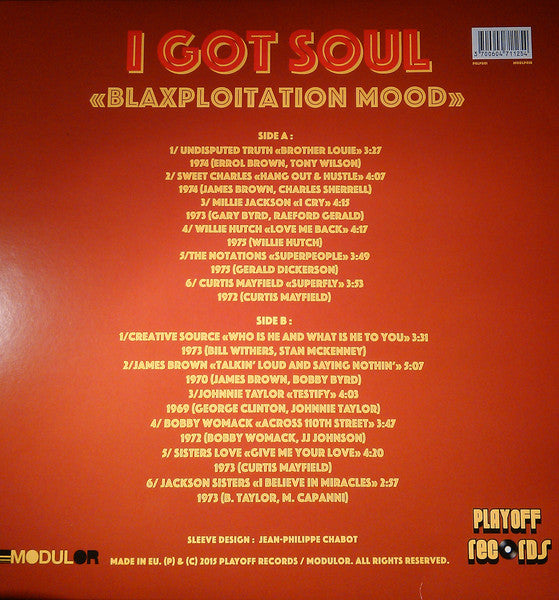 Various – I Got Soul "Blaxploitation Mood" LP vinyl record, image 2 of 4