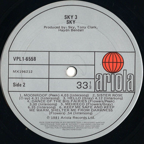 Sky – Sky 3 LP vinyl record, image 4 of 4
