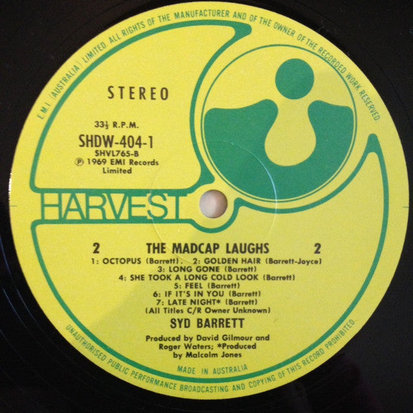 Syd Barrett – The Madcap Laughs / Barrett (2xLP) LP vinyl record, image 4 of 6