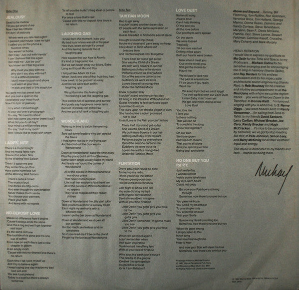 Michael Franks – Objects Of Desire LP vinyl record, image 6 of 6