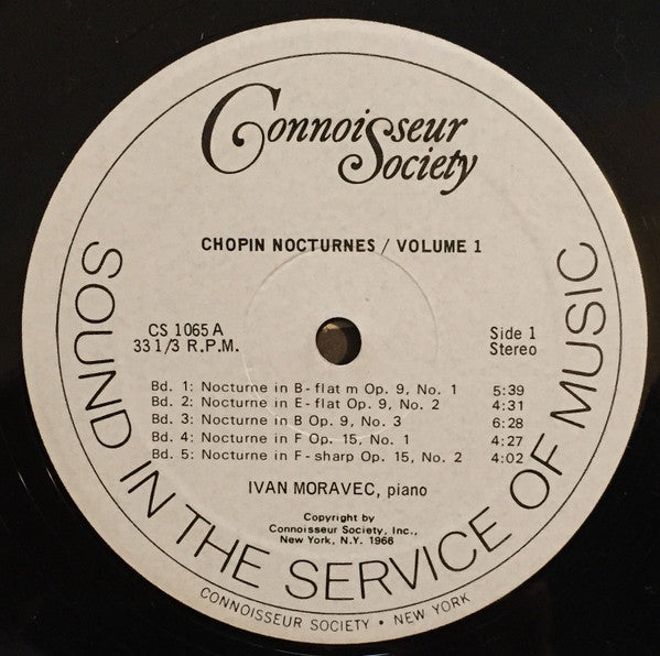 Frédéric Chopin, Ivan Moravec – Nocturnes Volume 1 LP vinyl record, image 3 of 4