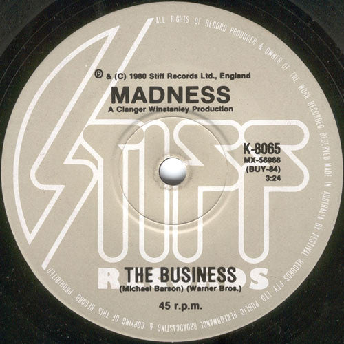Madness – Baggy Trousers 7" vinyl record, image 5 of 5