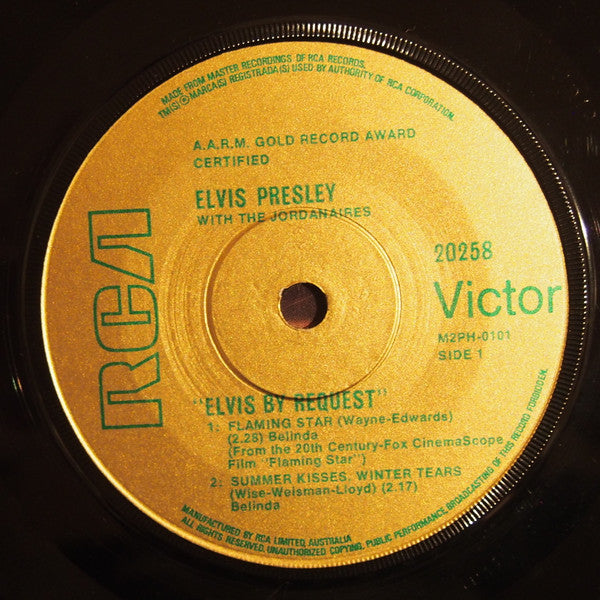 Elvis Presley – Elvis By Request 7" vinyl record, image 3 of 4