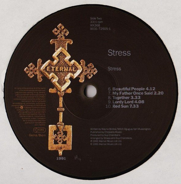 Stress – Stress LP vinyl record, image 4 of 4
