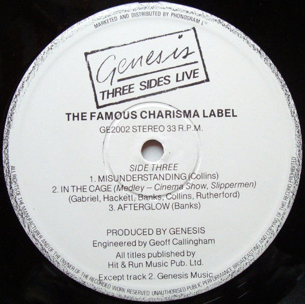 Genesis – Three Sides Live (2xLP) LP vinyl record, image 6 of 10