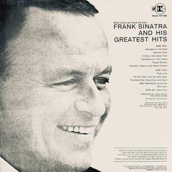 Frank Sinatra – Frank Sinatra's Greatest Hits! LP vinyl record, image 2 of 4
