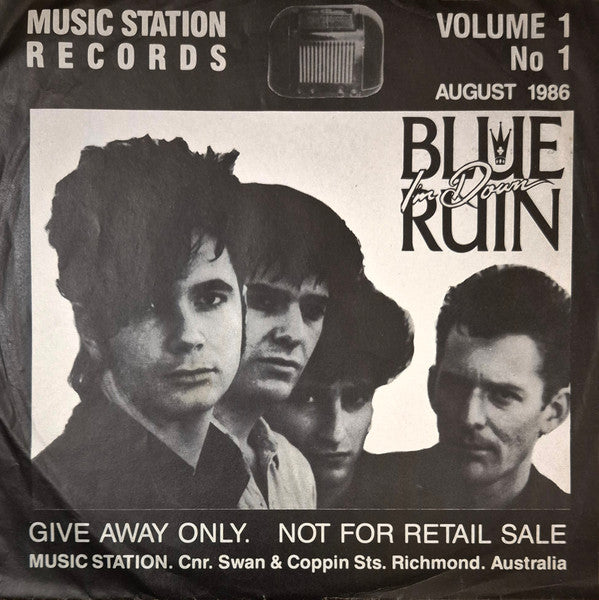Blue Ruin, Olympic Sideburns – Music Station Records Volume 1 No. 1 7" vinyl record, image 2 of 6