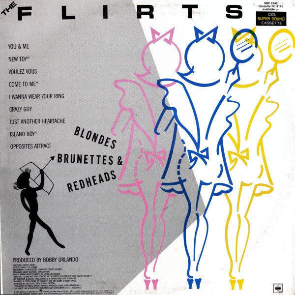The Flirts – Blondes Brunettes & Redheads LP vinyl record, image 2 of 4
