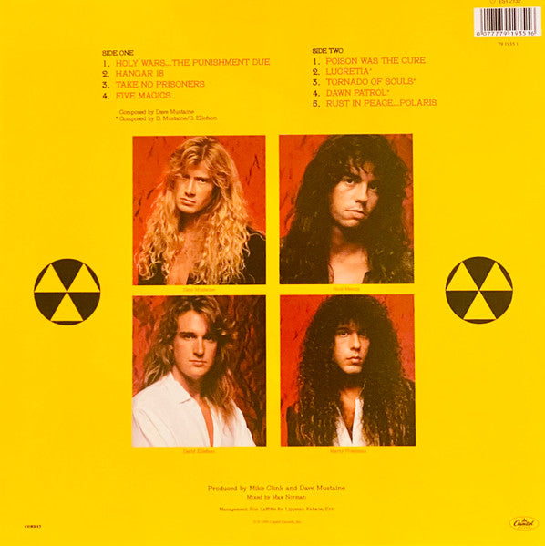 Megadeth – Rust In Peace LP vinyl record, image 2 of 6