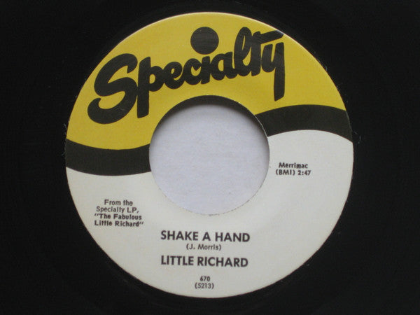 Little Richard – Shake A Hand 7" vinyl record, image 1 of 2