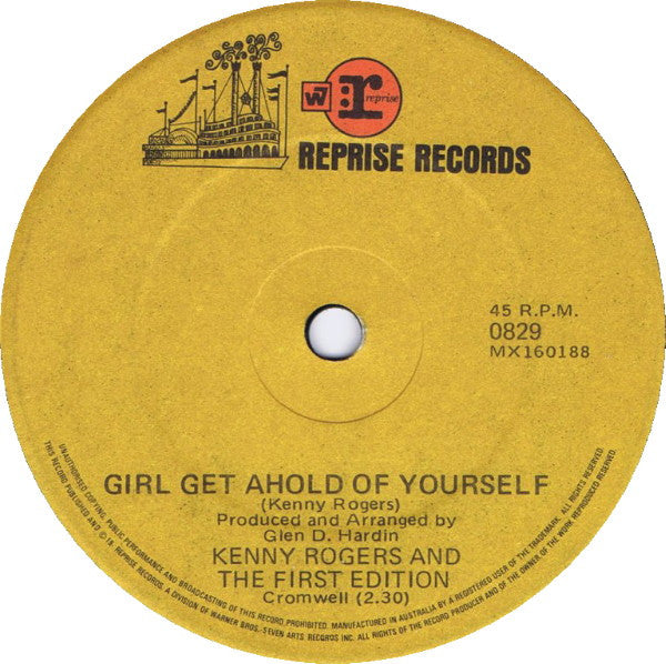 Kenny Rogers & The First Edition – Ruby, Don't Take Your Love To Town 7" vinyl record, image 2 of 2