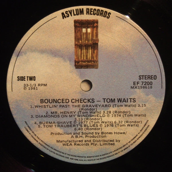 Tom Waits – Bounced Checks LP vinyl record, image 4 of 6