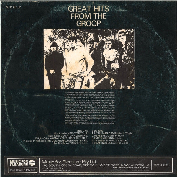 The Groop – Great Hits From The Groop LP vinyl record, image 2 of 4