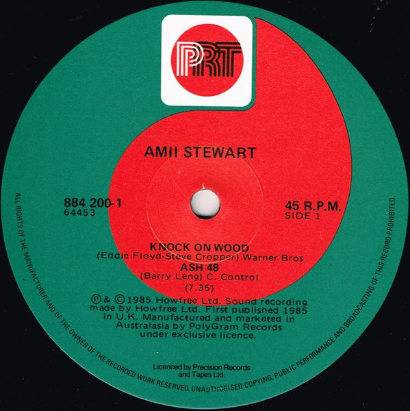 Amii Stewart – Knock On Wood (Ash 48) / Light My Fire (137 Disco Heaven) (New Remix) 12" vinyl record, image 3 of 4