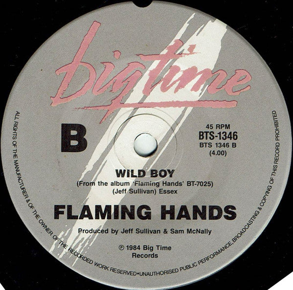 Flaming Hands – Out Of Our Hands 7" vinyl record, image 4 of 5