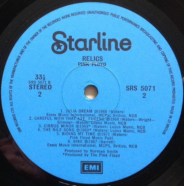 Pink Floyd – Relics LP vinyl record, image 4 of 5
