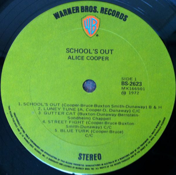 Alice Cooper – School's Out LP vinyl record, image 3 of 4