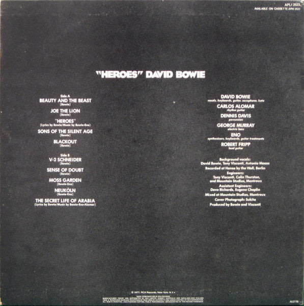David Bowie – "Heroes" LP vinyl record, image 2 of 6