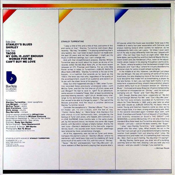 Stanley Turrentine – Mr. Natural LP vinyl record, image 2 of 4