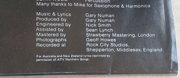 Gary Numan – I, Assassin LP vinyl record, image 8 of 8