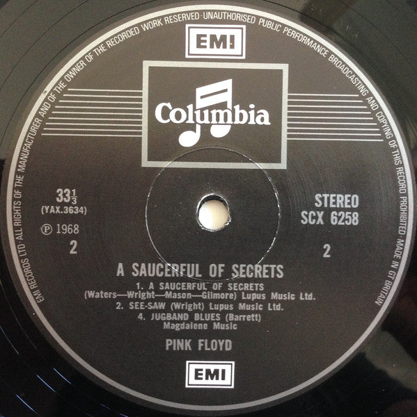 Pink Floyd – A Saucerful Of Secrets LP vinyl record, image 5 of 9