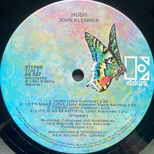 John Klemmer – Hush LP vinyl record, image 5 of 6
