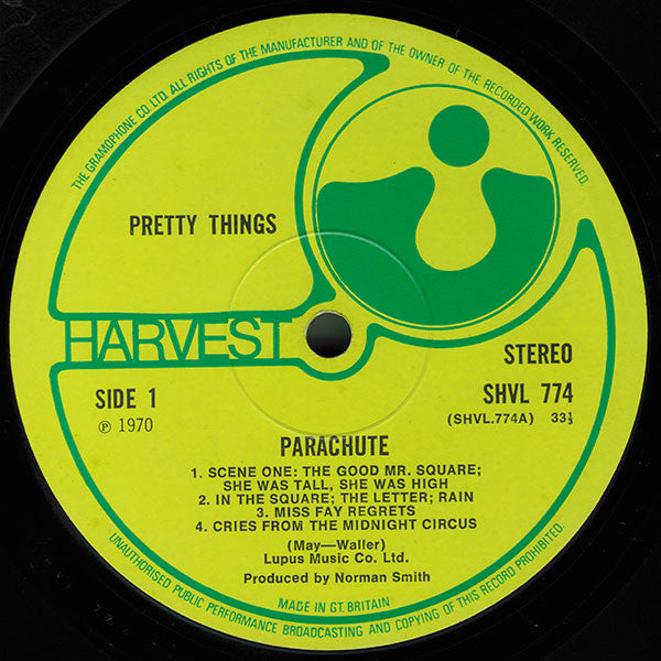 The Pretty Things – Parachute LP vinyl record, image 4 of 8