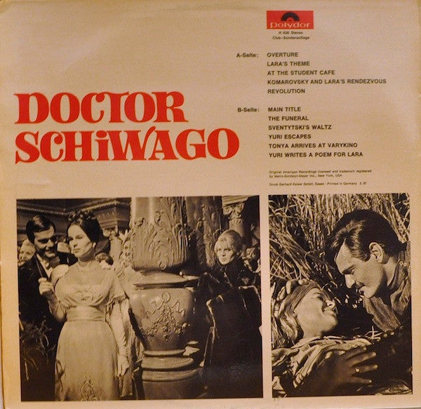Maurice Jarre – Doctor Schiwago - Original Filmmusik LP vinyl record, image 2 of 4