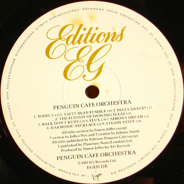 Penguin Cafe Orchestra – Penguin Cafe Orchestra LP vinyl record, image 4 of 6