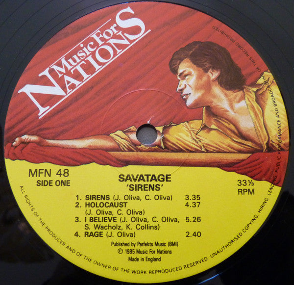 Savatage – Sirens LP vinyl record, image 3 of 5